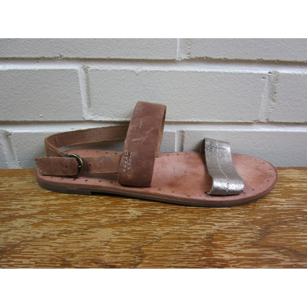 Frye Ally 2 Sandals Shoes Womens Size 8.5 M Gold Brown Leather Slingback